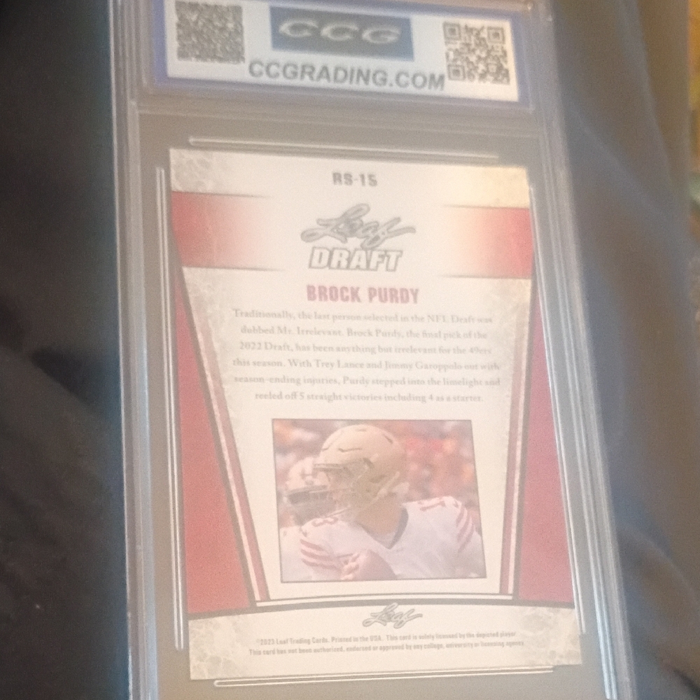 Brock Purdy Rookie Card - Picture 8 of 12